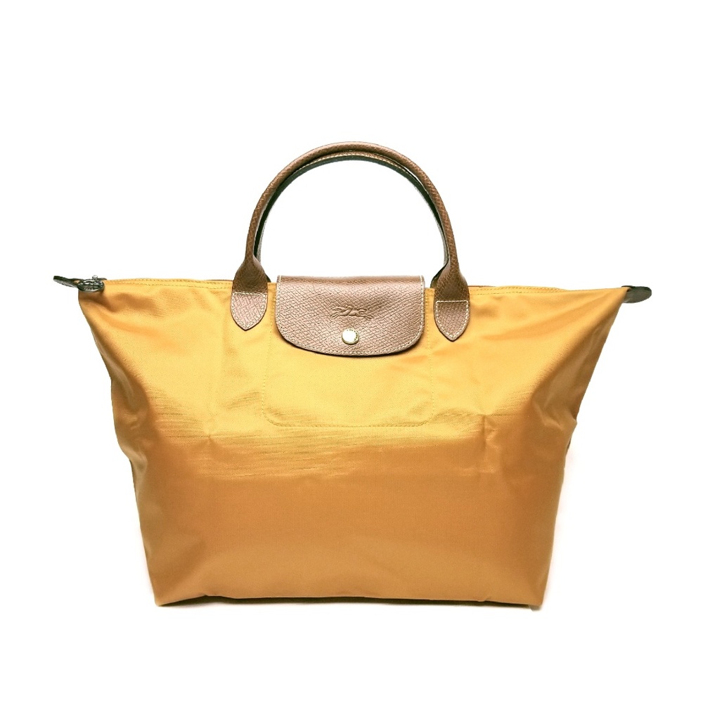 ❄️ LONGCHAMP: Le Pliage Tote (Burnt Orange,	M)